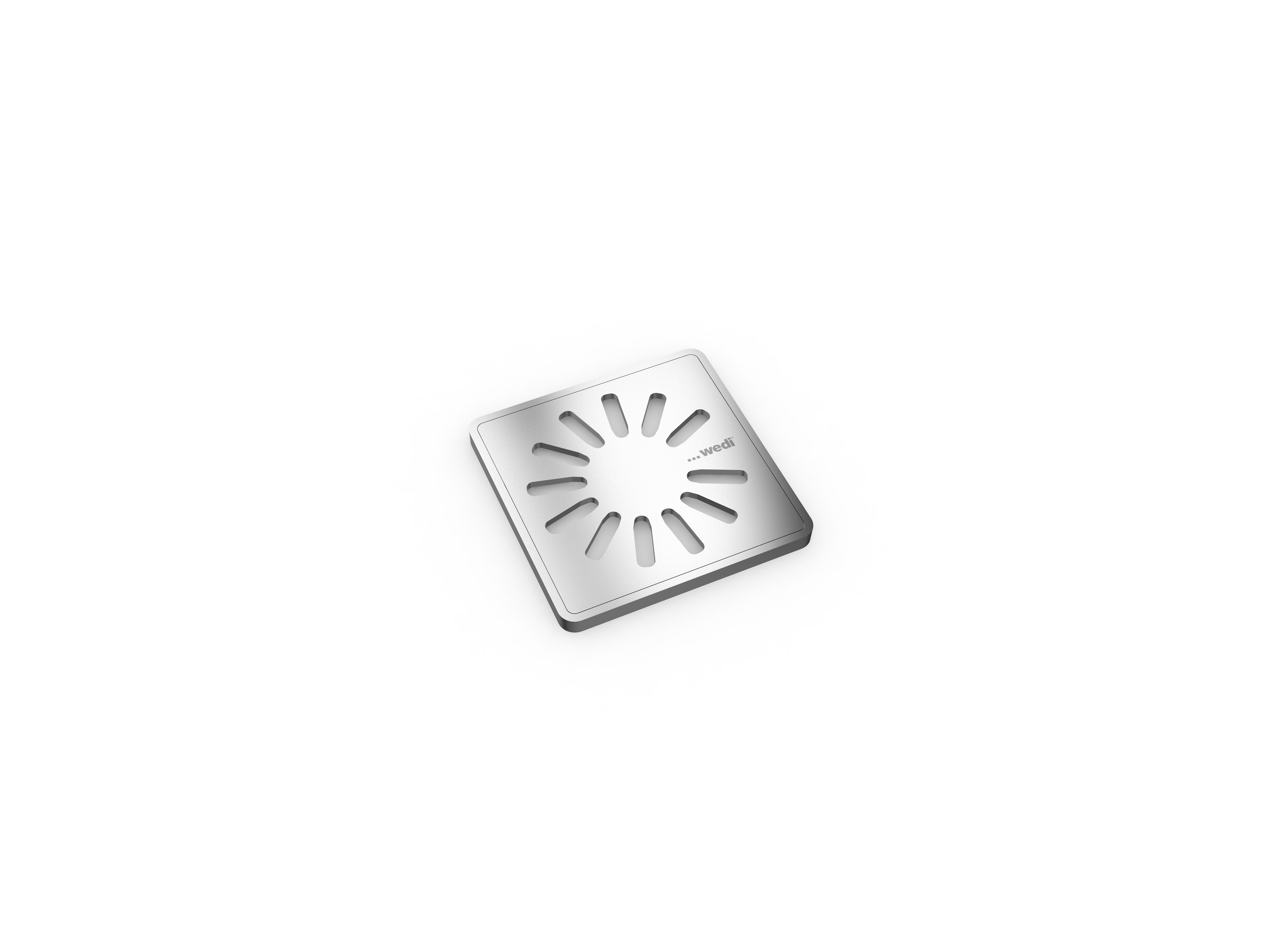 Wedi - Grille Carrée Fundo 1.1 - Modèle Daisy - 4" x 4"
