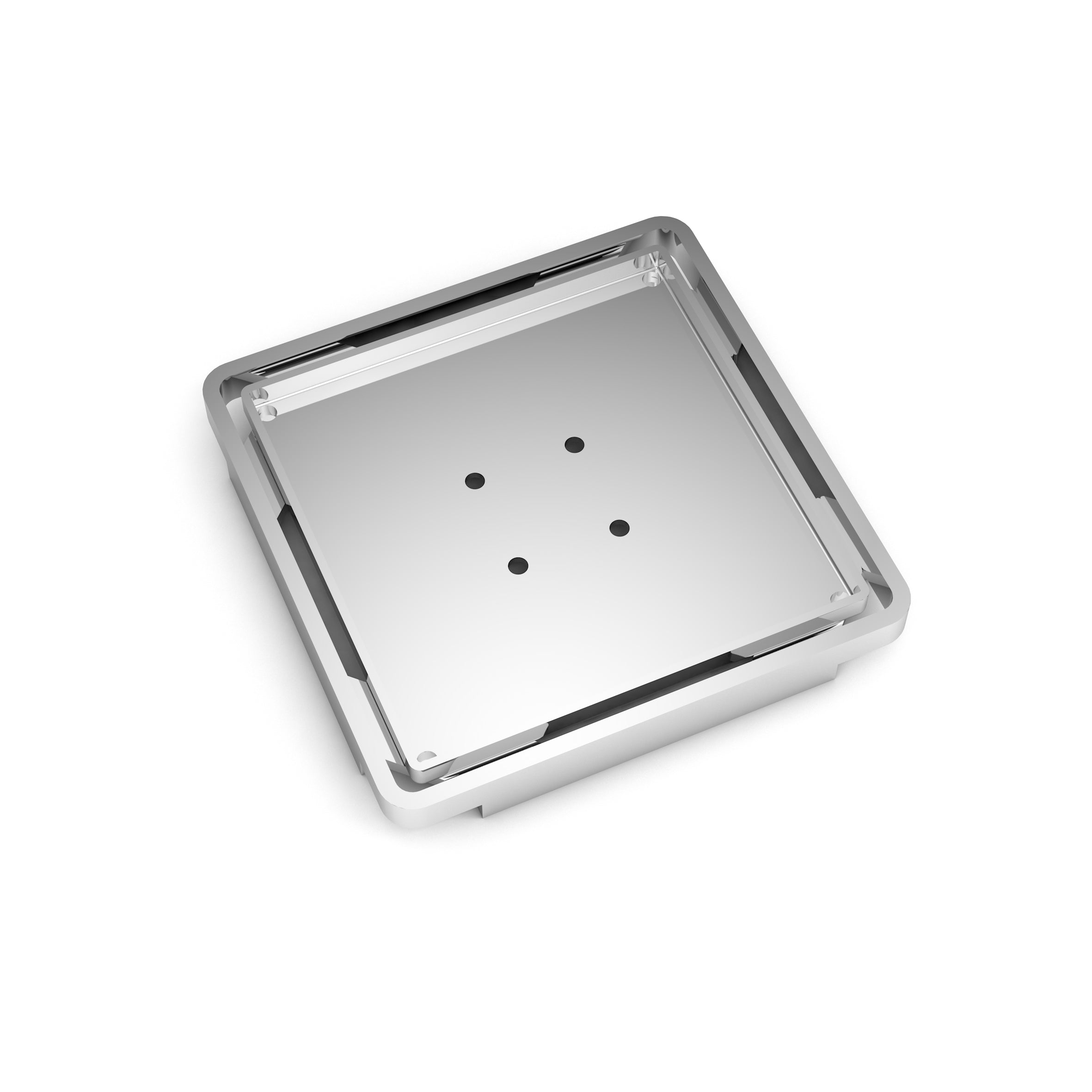 Wedi - Grille à carreler Fundo pour tuile 3/8" - Acier inoxydable - 3 3/4" x 3 3/4"