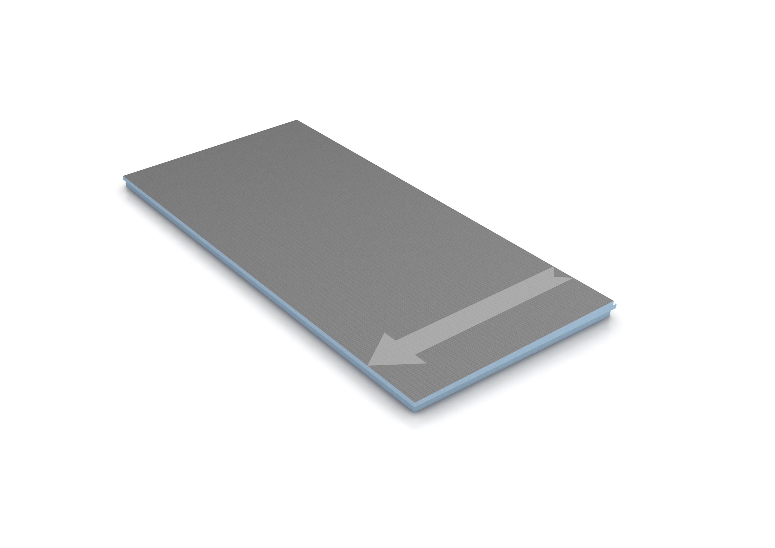 Wedi - Extension de base de douche Fundo Ligno prérainuré - 60" x 12"