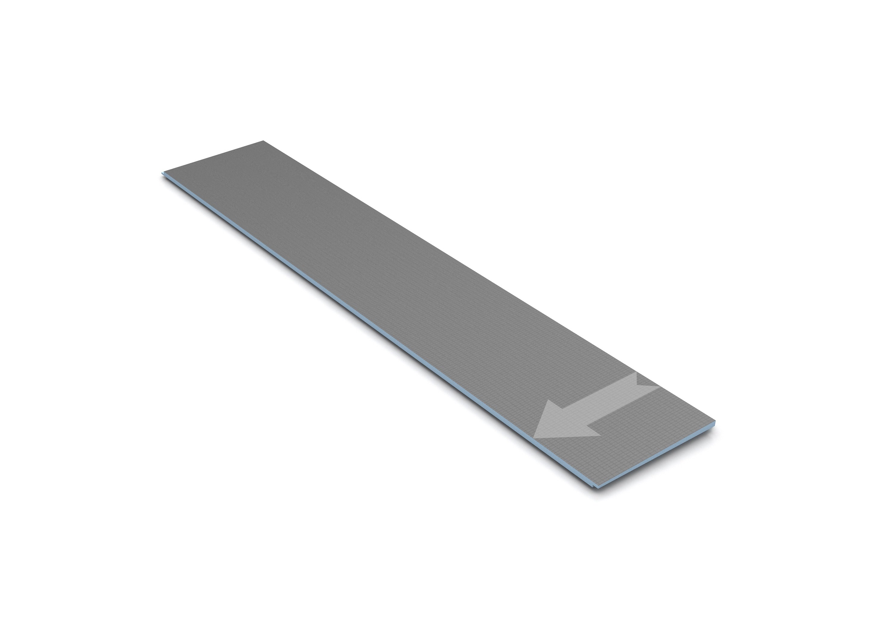 Wedi - Extension de base de douche prérainuré - 72" x 12"