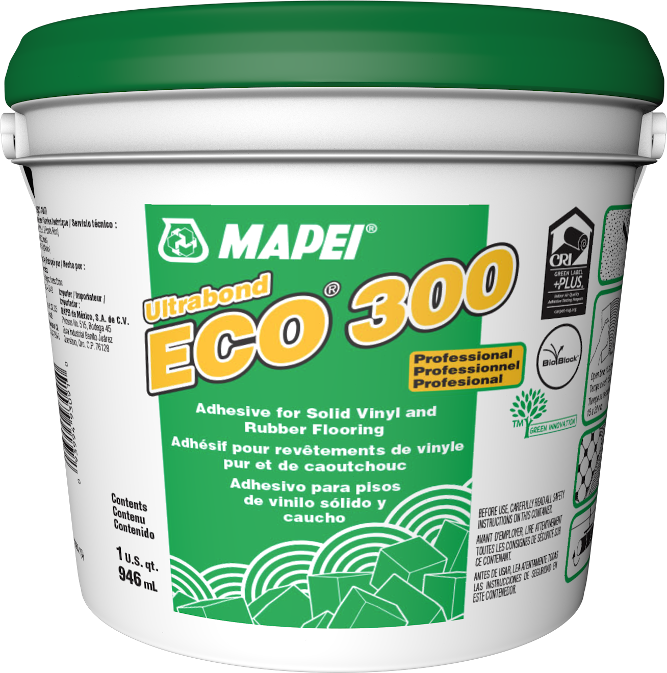 Mapei - Ultrabond ECO 300 Adhésif universel pour revêtements de sol souples - 946 mL