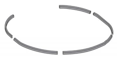Pearl Abrasive - Bande d'étanchéité Delrin pour Vacu-Guard 4.5"
