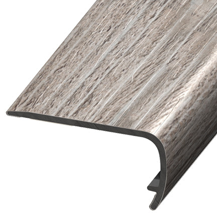 Versatrim - Nez de marche VersaEdge Standard PVC #3473 Boulder Oak - 1" (25.4 mm) x 2" x 94"