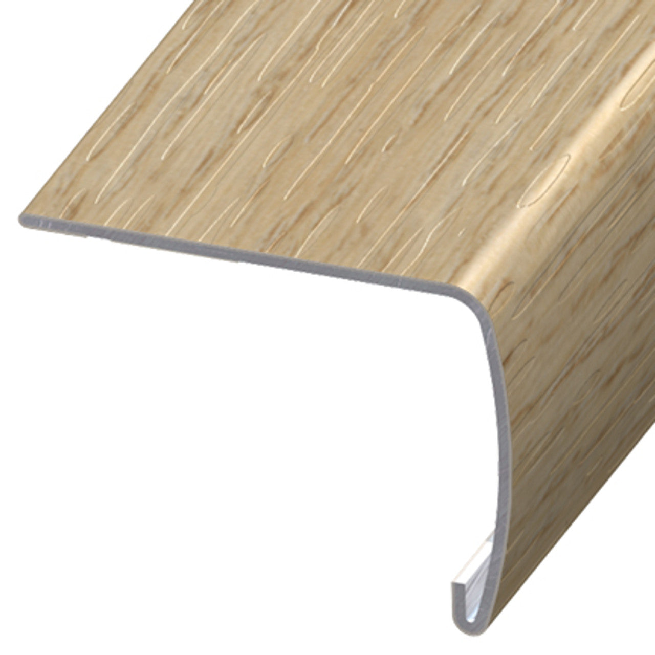 Versatrim - Nez de marche VersaEdge Extra Tall Aluminium #107284 Washed Butternut 1-1/2" (38.1 mm) x 2" x 94"
