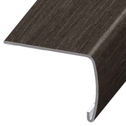 Versatrim - Nez de marche VersaEdge Extra Tall aluminium #110303 Tenebra Walnut - 1-1/2" (38.10 mm) x 2" x 94"