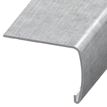 Versatrim - Nez de marche VersaEdge Extra Tall aluminium #111460 Marmo Bianco - 1-1/2" (38.10 mm) x 2" x 94"