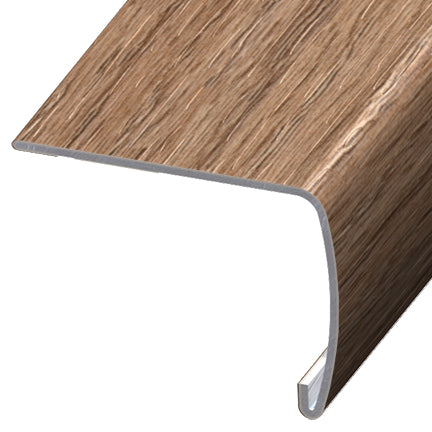 Versatrim - Nez de marche VersaEdge Extra Tall aluminium #3449 Montage Oak - 1-1/2" (38.10 mm) x 2" x 94"