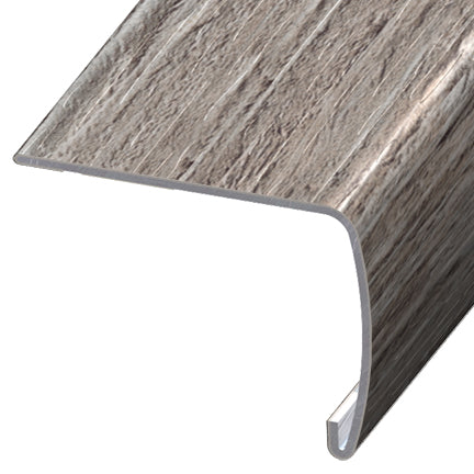 Versatrim - Nez de marche VersaEdge Extra Tall aluminium #3473 Boulder Oak - 1-1/2" (38.10 mm) x 2" x 94"