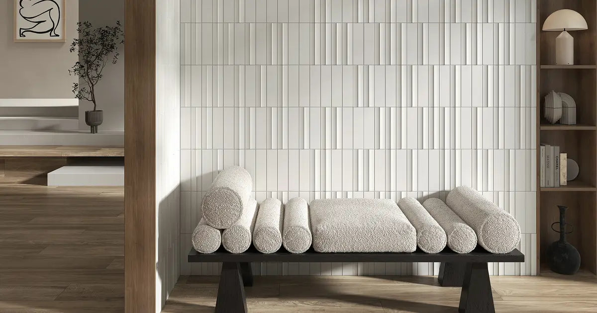 Centura - VIBES - Ceramic Tile - MATTONE FOLD GLOSSY 2 in x 10 in x 8.5 mm