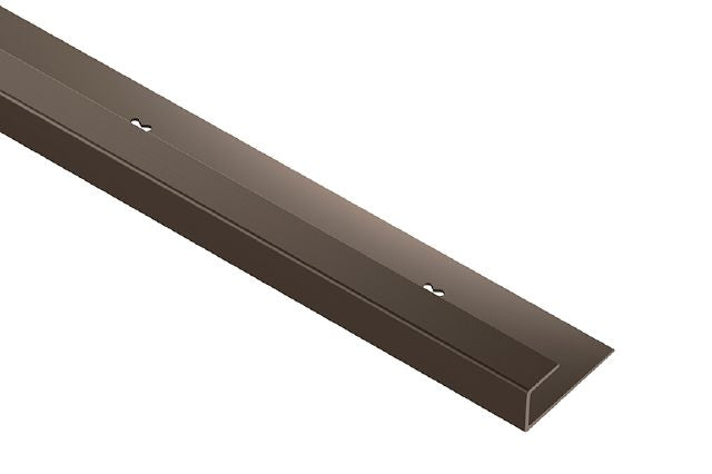Schluter - VINPRO-S Profilé de bordure pour revêtement de vinyle bronze antique brossé 1/2" (12.5 mm) x 8' 2-1/2"