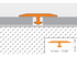 Schluter - 1/8" (3 mm) x 1" x 8' 2-1/2" - VINPRO-T Profilé en T pour la rénovation des planchers de vinyle Aluminium anodisé Nickel brossé ||VPTL3/25ATGB