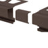 Schluter - BARA-RAK Raccord pour profilé de bordure de balcon aluminium brun noir