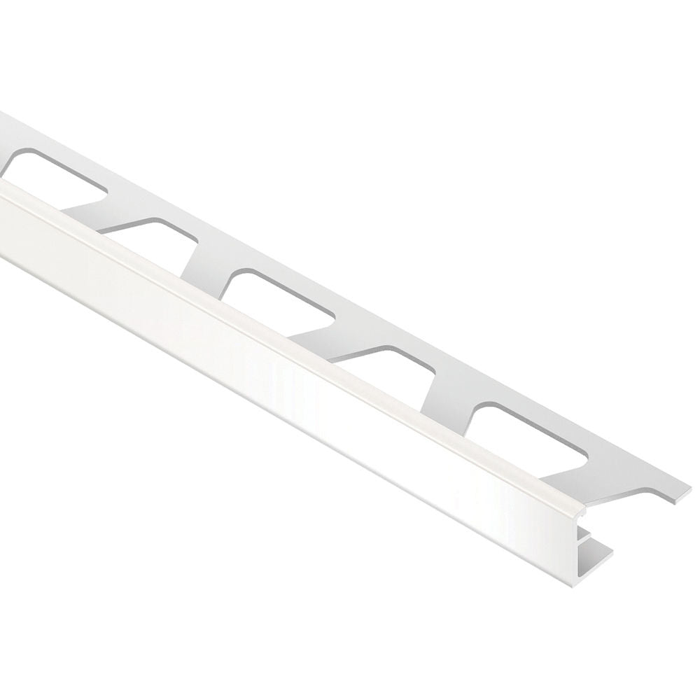 Schluter - JOLLY-P Profilé de bordure de mur - Plastique PVC blanc 3/8" (10 mm) x 8' 2-1/2"