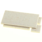 Flexi-Felt - Carrés de feutre blanc adhésif de force industrielle 15/16" (paquet de 16)