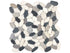 Anatolia - Mosaïque de pierre naturelle Zen Tranquil Cool Blend Caillou plat mat 12" x 12"