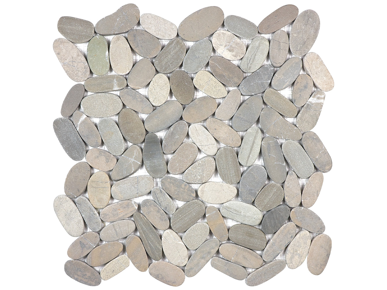 Anatolia - Mosaïque de pierre naturelle Zen Vitality Mica Caillou plat mat 12" x 12"