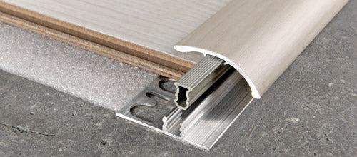 Progress Profiles - Profilé de raccord Zero Curve en aluminium argent anodisé 14/15 mm