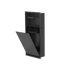 WC Niche Zvelt noir mat ouverte