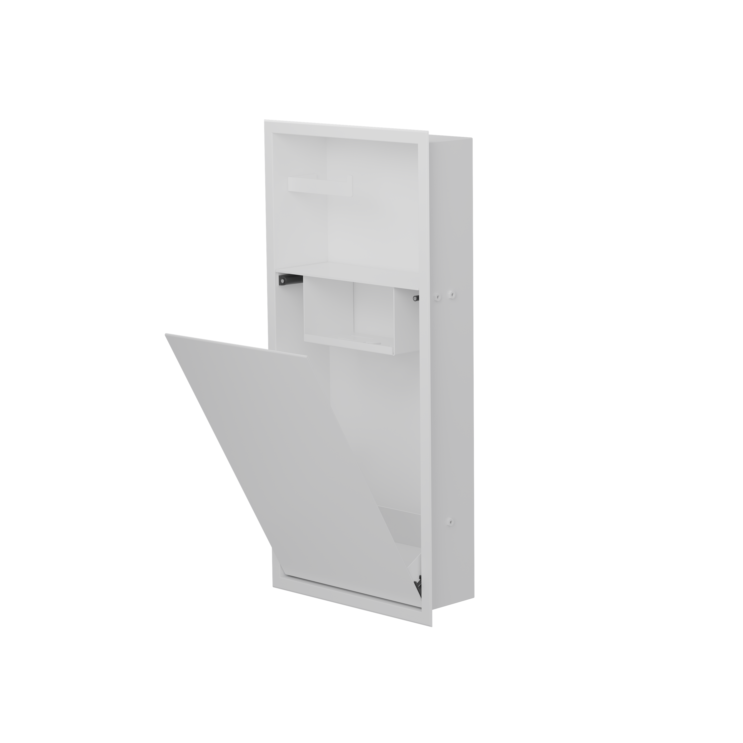 WC Niche Zvelt blanc mat ouverte