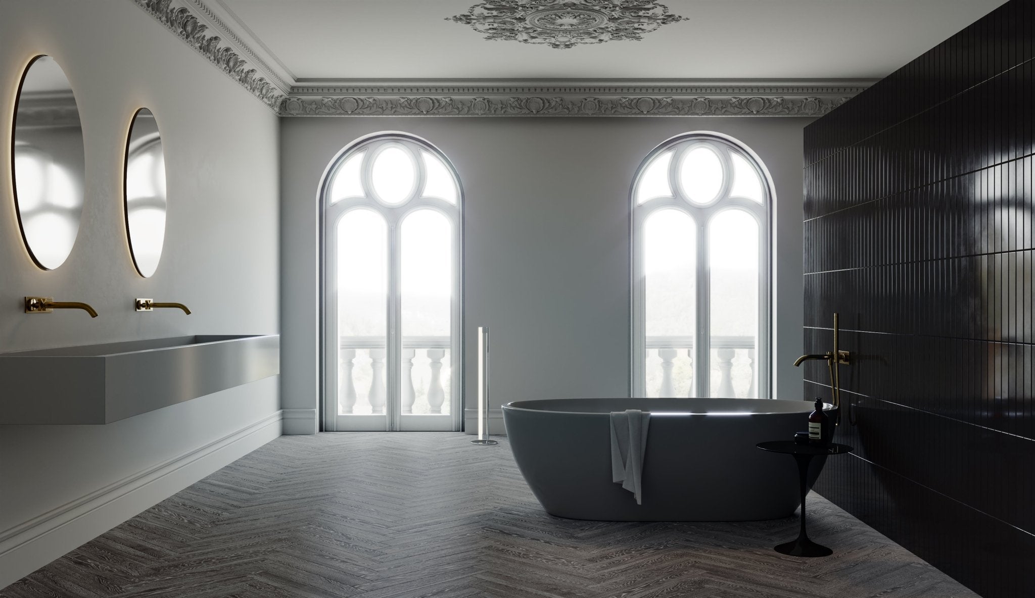 Anatolia - 19.7 x 120 cm Aspen Paper Birch Matte Rectified Glazed Porcelain Tile || 4500-0065-2 - Ceramed