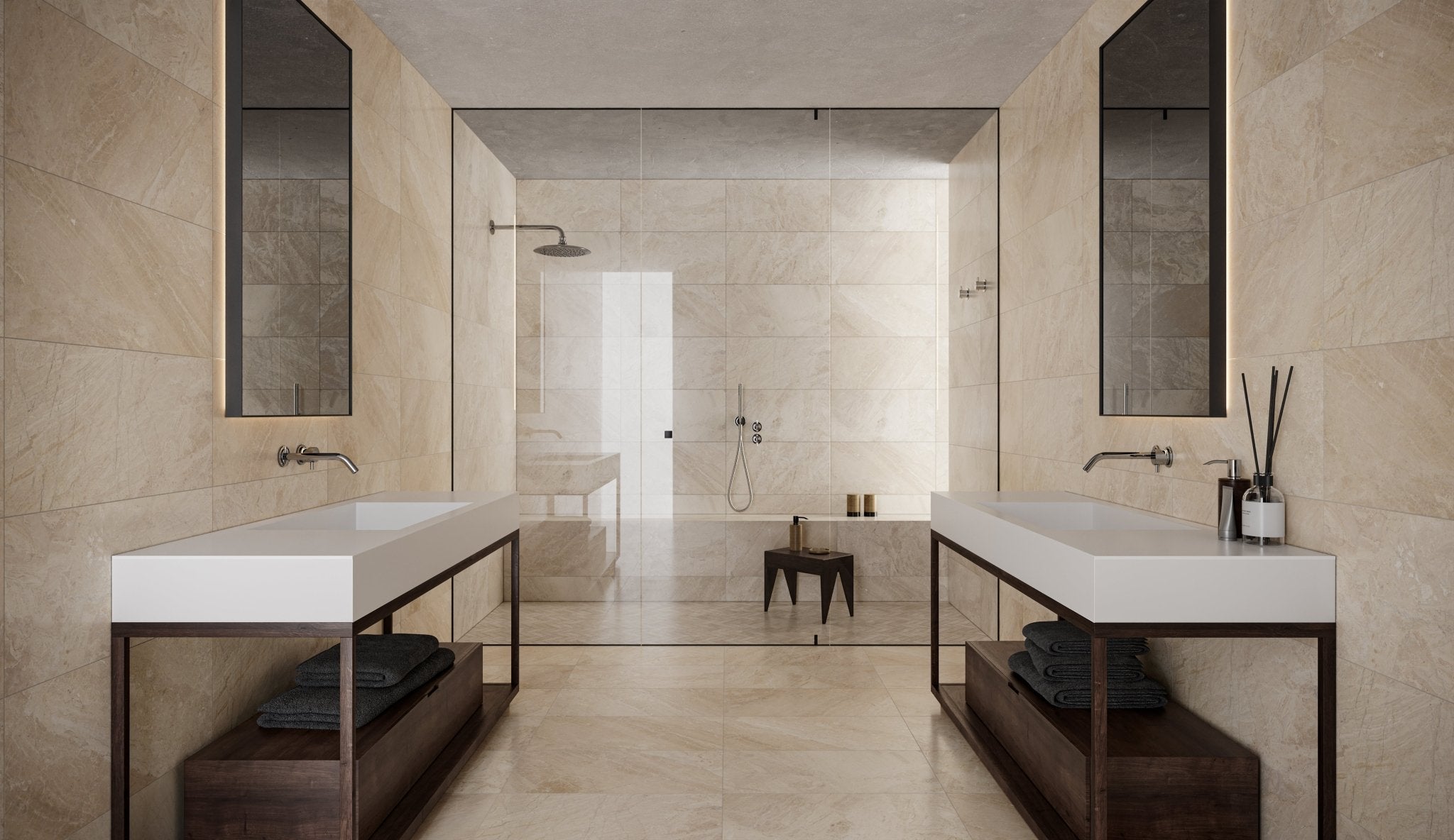 Anatolia - 4.9 x 15 cm Impero Reale Picket Polished Marble Mosaic || 5001-0296-0 - Ceramed