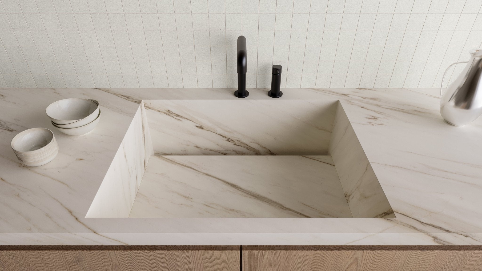 Anatolia - 5 x 5 cm Artifact Dawn Matte Glazed Porcelain Mosaic || 4501-0570-0 - Ceramed