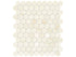 Anatolia - Avorio Crema - Mosaïque de pastilles rondes de marbre, fini adouci 3 cm (1,25 po)