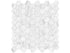 Anatolia - Bianco Venatino - Mosaïque hexagonale de marbre, fini adouci 3,2 cm (1,25 po)
