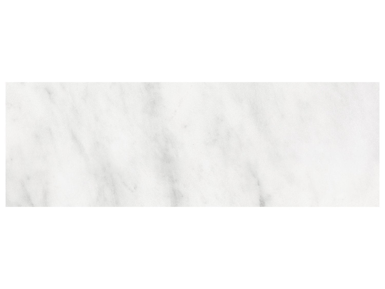 Anatolia - Bianco Venatino - Tuile de marbre, fini adouci 15 x 45,7 cm (6 x 18 po)