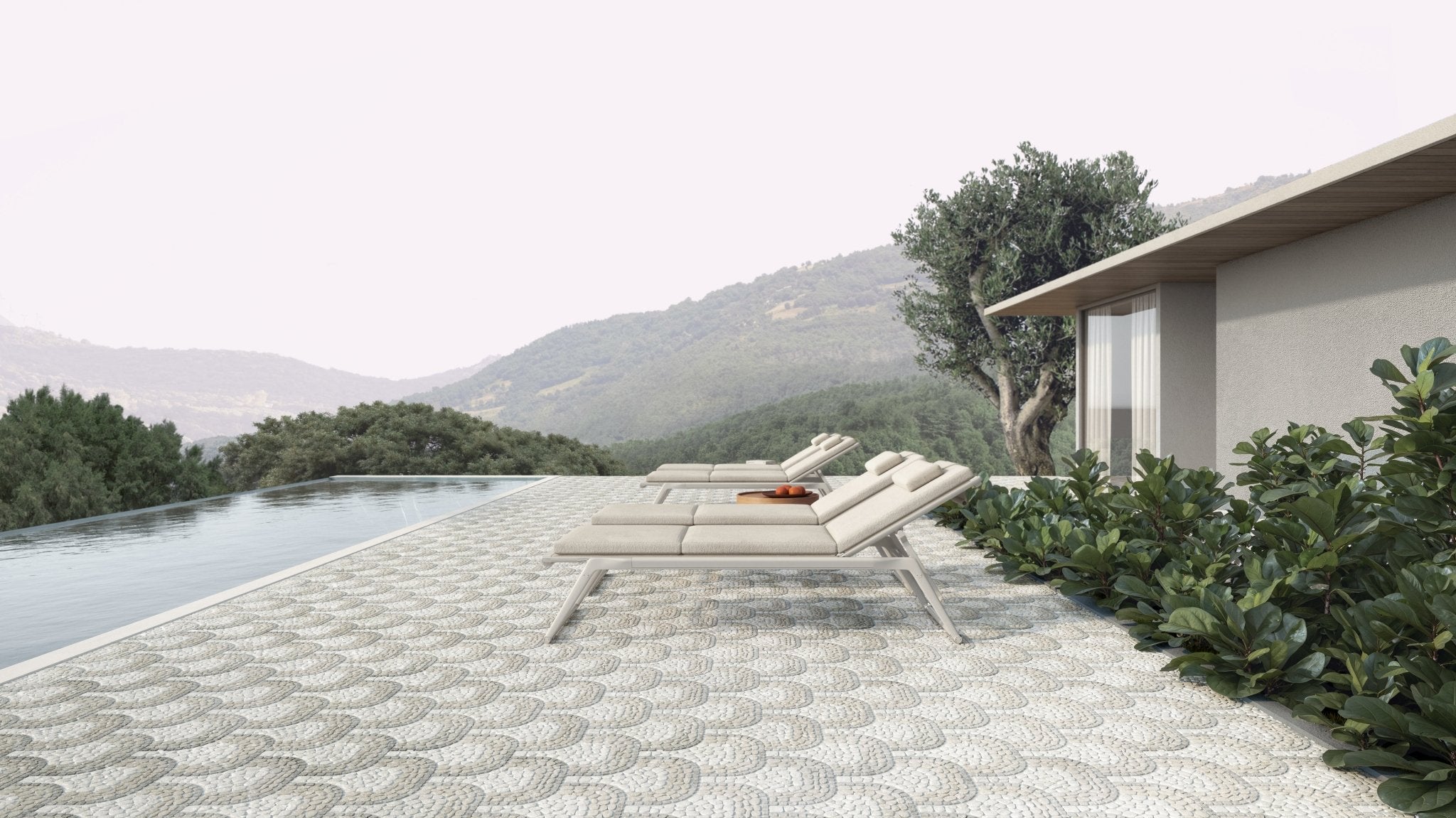 Anatolia - Cabana Jade Blend Pebble Tumbled Marble Mosaic || 5001-0458-0 - Ceramed