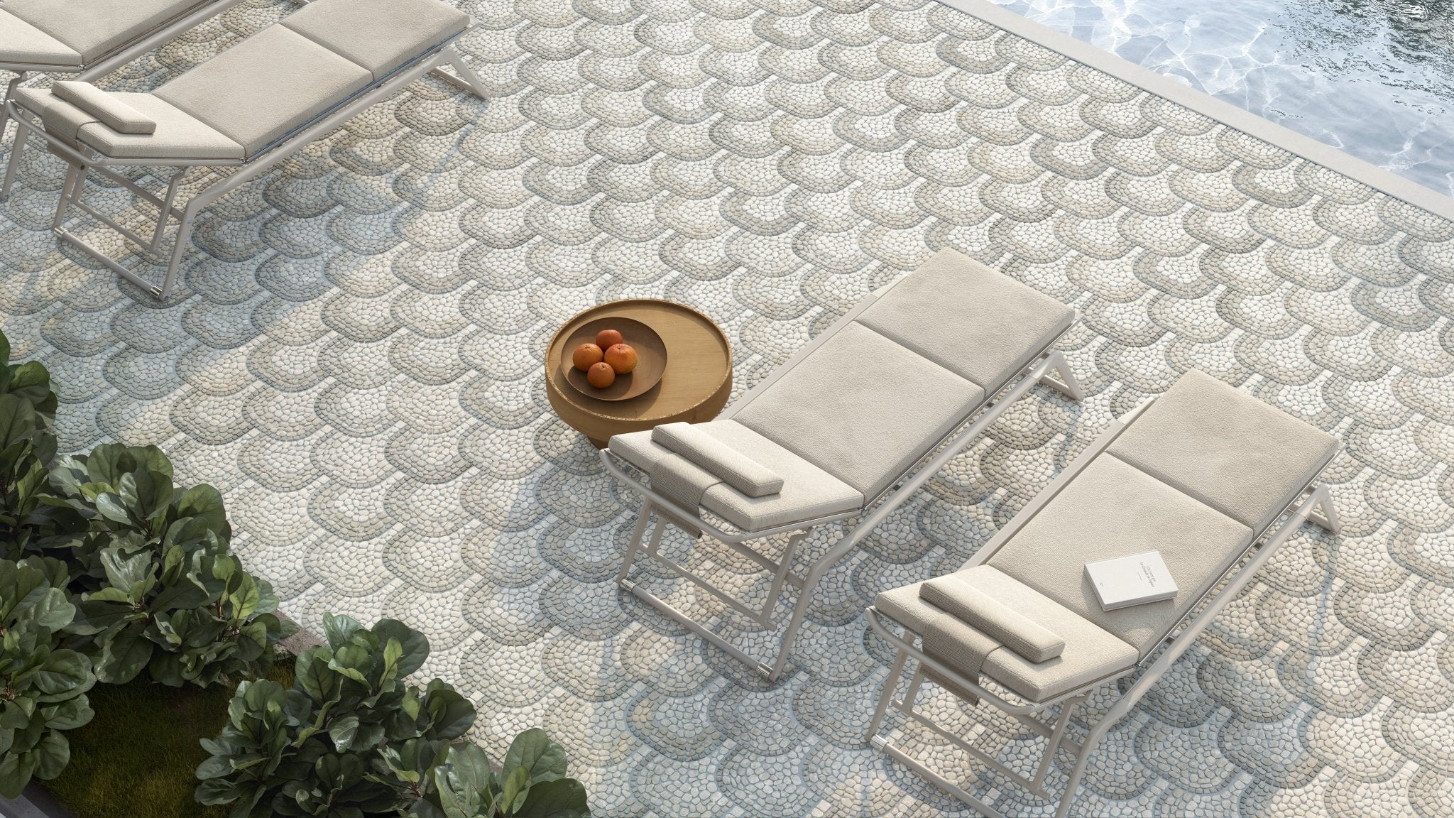 Anatolia - Cabana Jade Blend Pebble Tumbled Marble Mosaic || 5001-0458-0 - Ceramed