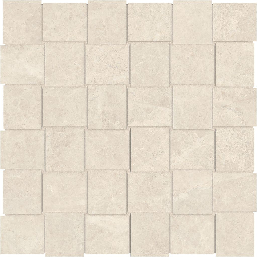 Anatolia Céramique mosaïque Mayfair Allure Ivory Basketweave - 2" x 2" ||4501-0126-1 / 4501-0137-1 - Ceramed