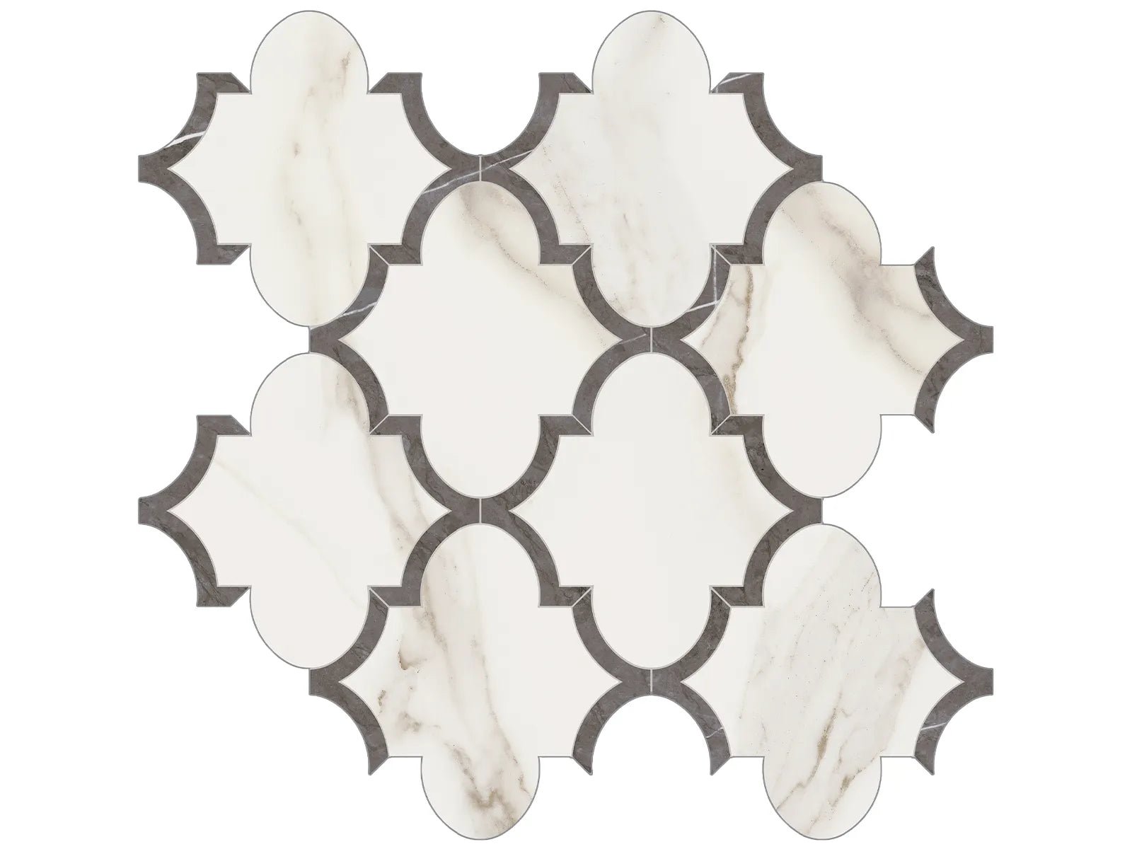 Anatolia Céramique mosaïque Mayfair Calacatta Oro Basketweave - 2" x 2" ||4501-0128-1 / 4501-0138-1 - Ceramed