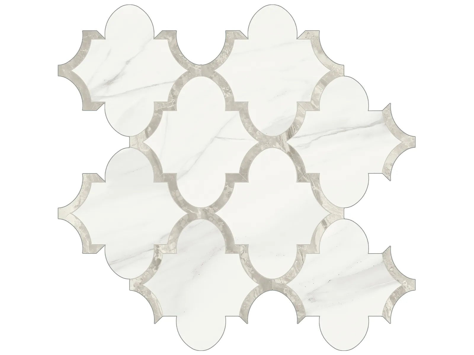 Anatolia Céramique mosaïque Mayfair Volakas Grigio Arabesque Lustré - Ceramed