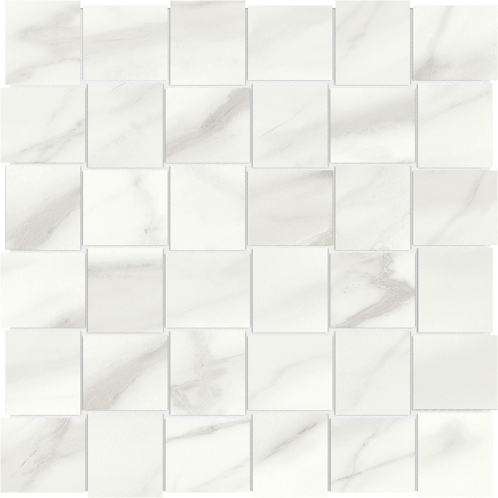 Anatolia Céramique mosaïque Mayfair Volakas Grigio Basketweave - 2" x 2" ||4501-0144-1 - Ceramed