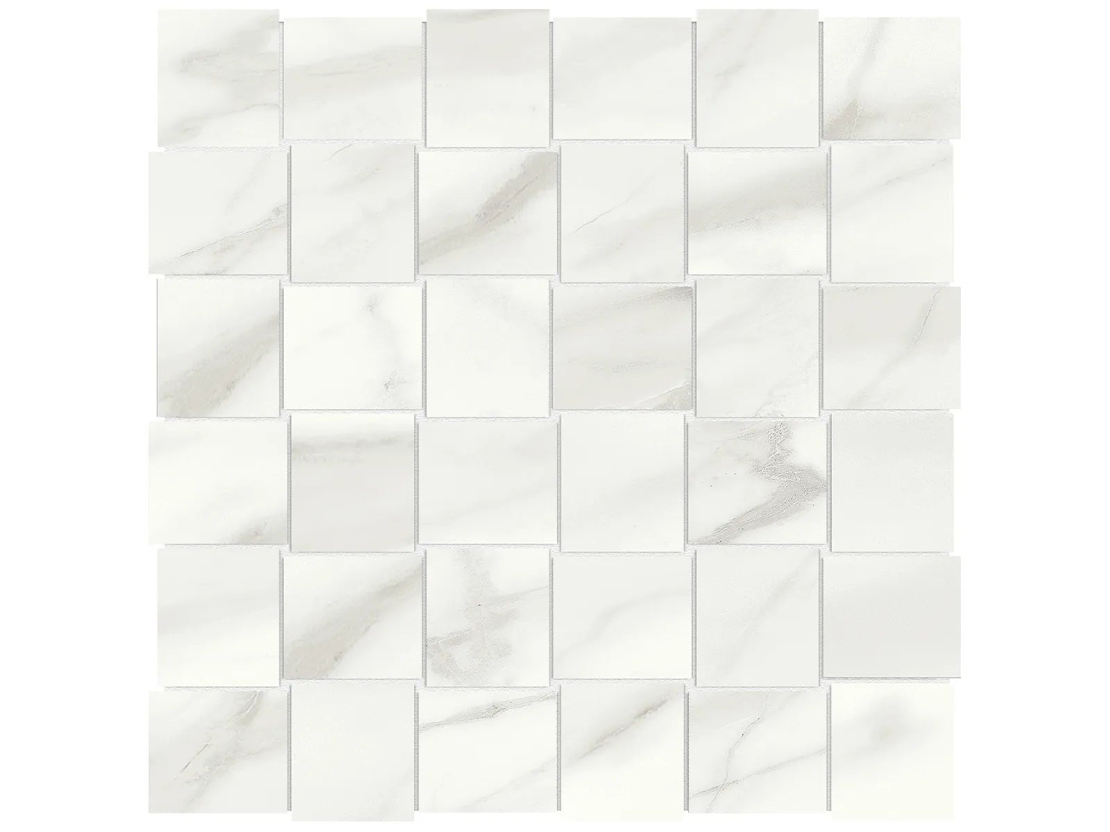 Anatolia Céramique mosaïque Mayfair Volakas Grigio Basketweave - 2" x 2" ||4501-0144-1 - Ceramed