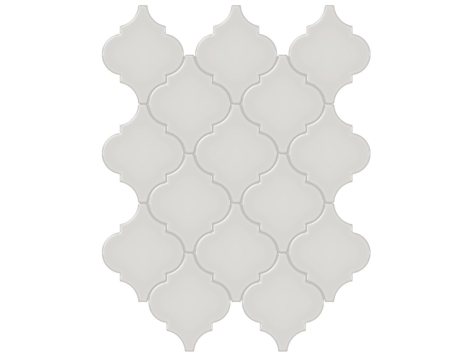 Anatolia - Céramique mosaïque Soho Halo Grey Lustré 10" x 13" ||4501-0476-0 - Ceramed