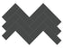 Anatolia - Céramique mosaïque Soho Retro Black Herringbone Mat 8-1/4" x 17"  (vendu au pi²) ||4501-0534-0-SQFT - Ceramed