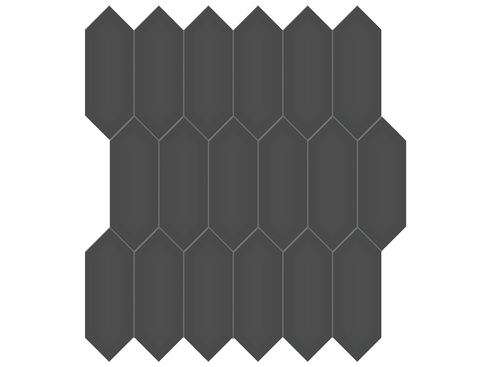 Anatolia - Céramique mosaïque Soho Retro Black Mat 11" x 13" ||4501-0493-0 - Ceramed