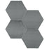 Anatolia - Teramoda - Charcoal - Tuile murale hexagone lustrée 15 cm (6 po) - Ceramed