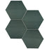 Anatolia - Teramoda - Emerald - Tuile murale hexagone lustrée 15 cm (6 po) - Ceramed