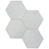 Anatolia - Teramoda - Silver - Tuile murale hexagone lustrée 15 cm (6 po) - Ceramed
