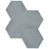 Anatolia - Teramoda - Sterling - Tuile murale hexagone lustrée 15 cm (6 po) - Ceramed
