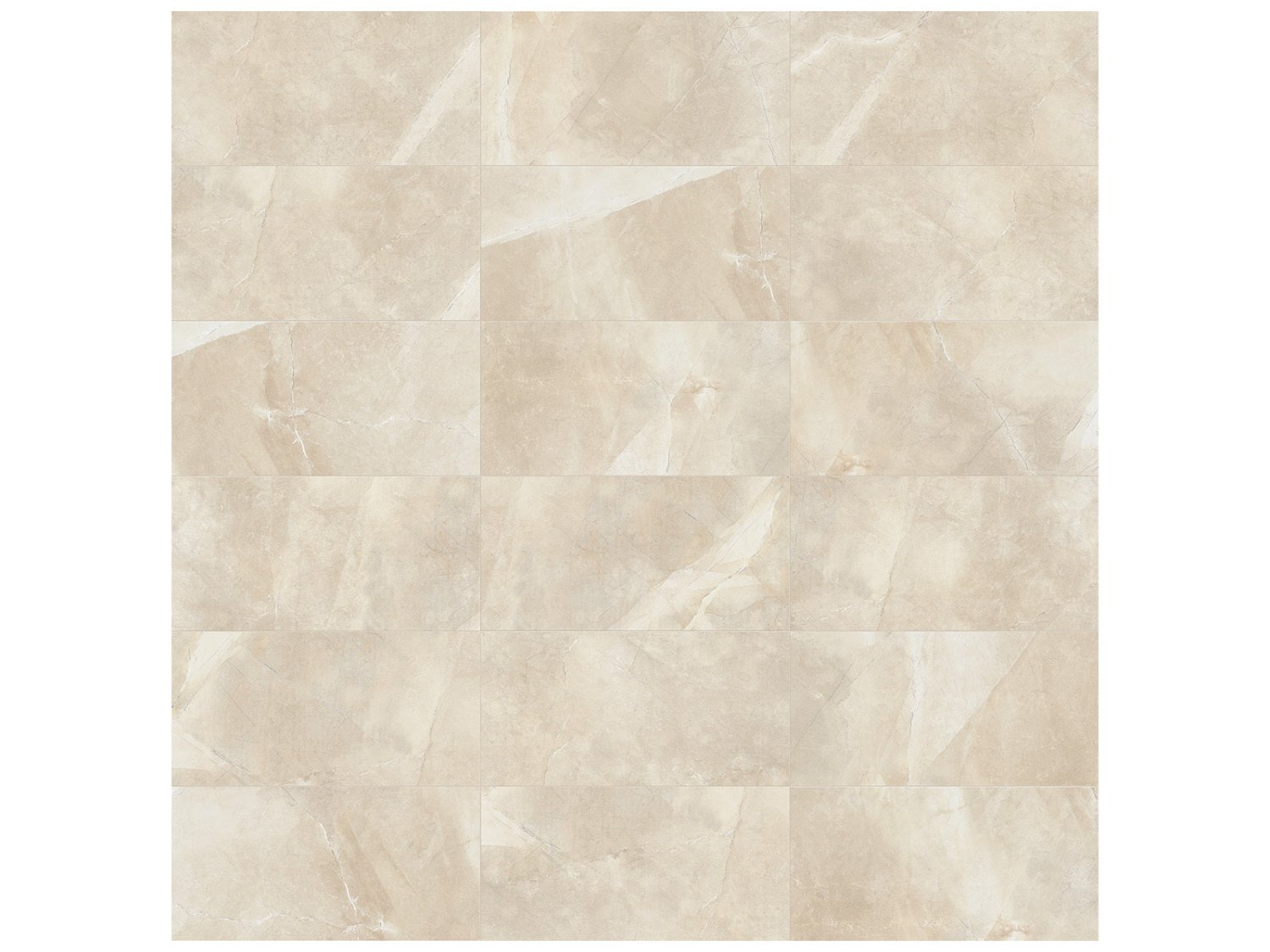 Anatolia - Classic - Pulpis Ivory - Tuile de porcelaine émaillée aspect marbre, fini mat 30 x 60 cm (12 x 24 po)