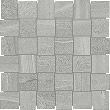 Anatolia - Davenport - Earth - Mosaïque de porcelaine émaillée mate à motif vannerie 5 x 5 cm (2 x 2 po)