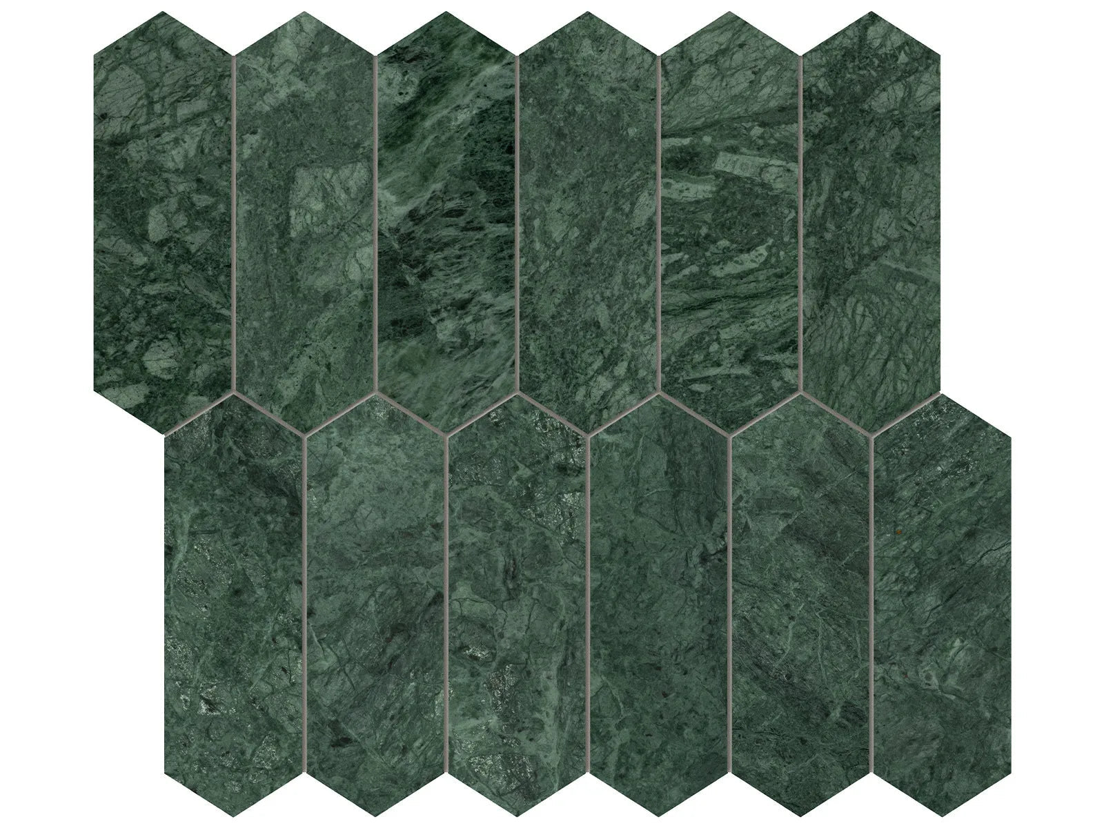 Anatolia - Diosa Verde Mosaïque - 2" x 6" Picket ||5001-0335-0 - Ceramed
