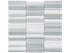Anatolia - Element - Grey Blend - Mosaïque de verre lustrée à bandes superposées 30,4 x 28,7 cm (12 x 12 po)