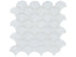 Anatolia - Element - Ice - Mosaïque de verre lustrée en écailles 30,3 x 29,6 cm (12 x 12 po)