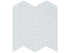 Anatolia - Element - Ice - Mosaïque de verre lustrée à chevrons 29,8 x 29,8 cm (12 x 12 po)