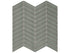 Anatolia - Element - Smoke - Mosaïque de verre lustrée à chevrons 29,8 x 29,8 cm (12 x 12 po)